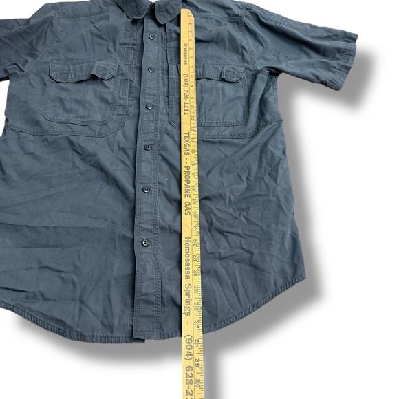 5.11 Tactical Mens‎ Short Sleeve Button Up Shirt Gray Regular Medium - Picture 4 of 13